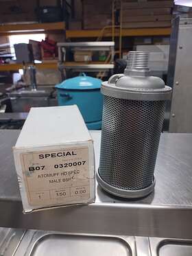 320007 Atomuffler Allied Witan Co. Size-07 B07 Hd Spec Male Bsp Nib Great Shape