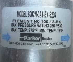 6002n-0a1-bx-s236 Balston 6002n-0a1-bx Parker Compressed Air Filter - New In Packaging