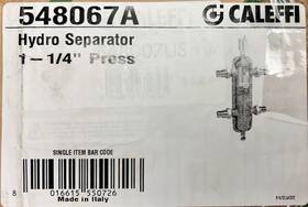 548067a Caleffi 1-1/4 Inch Pro Press Hydro Separator Brand New