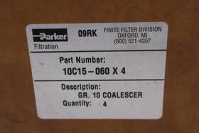 Filtration Division 10c15-060 Box Of 4 - Parker X Finite Filter Element Stock Gf1139