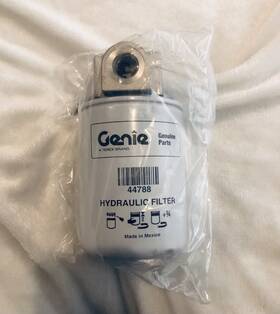 44788 Genie 10 Micron Hydraulic Oil Filter Assembly 20 Gpm Flow Rate 3/4 Inch Sae 8
