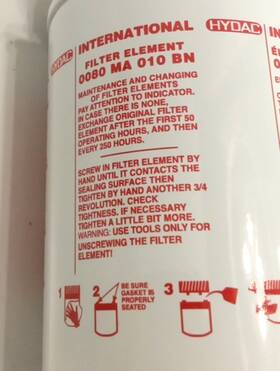 2073875 Hydac In-line Spin-on Filter Mf Series 15gpm 10 M 120psi Max 3/4 Inch Npt