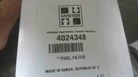 Hy4024348 Hyster 4024348 New Fuel Filter Cartridge