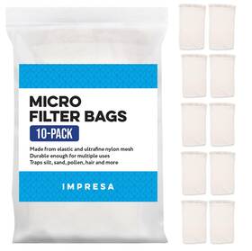 B074tv64f5 Impresa Fine Mesh Pool Vacuum Filter Bags Pack Of 10 Sand Silt