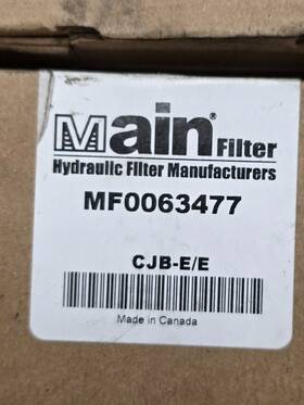 Mf0063477 Main Filter Hydraulic