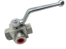 At-086 Nkaike Hydraulic High Pressure Shut-off Ball Valve 3 Way 1/2 Inch Npt 7250 Psi Khb H