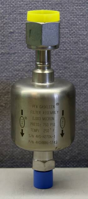 4hd4886-1743 Pall Pfa Gaskleen Gas Filter Assembly
