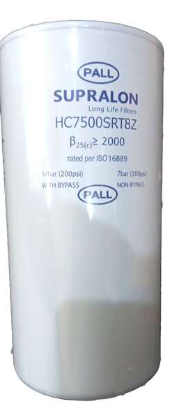 Hc7500srt8z Pall Supralon Lube And Hydraulic Elements Removal Rating 25 M Glassfiber Length