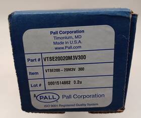 Vtse20020m3v300 Pall Vtse200-20m3v 300 Filter Cartridge 0.2u 20-1/2 Inch Oal