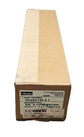 6cu25-130x1 Parker New Sealed Gr.6 Coalescer Coalescing Element 130w Nsmp