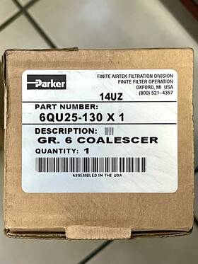 6qu25-130x1 Parker New Gr.6 Coalescer Filter Element 0.01 Micron Ship Same Day