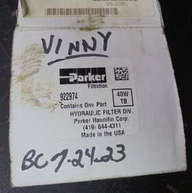 922974 Parker Hydraulic Filter