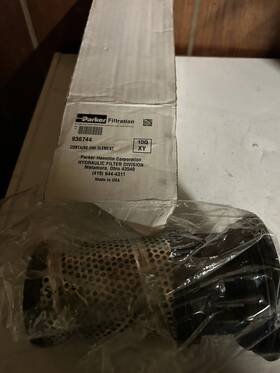 936744 Parker Hannifin Hydraulic Filter Element Perforated Metal Cartridge Made In Usa