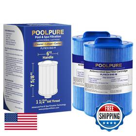 Pww50p3-m1 Poolpure B08b8dfsxj 6ch-940ra Spa Filter Replaces Pleatco 1/2 Coarse Thread
