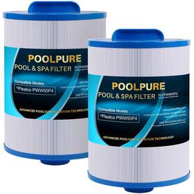 B0c2vkgn4r Poolpure 45 Sq. Ft. Pww50p4 Hot Tub Spa Filter Cartridge 1.5 Inch Mpt Thread