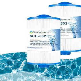 Pas50sv-f2m Savener B0c1sffhvf 6ch-502 Hot Tub Spa Filter Cartridge 2-pack 50 Sq Ft