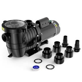 Seeutek 768362300502 Black Pool Pump Above Ground/inground 2 Hp 6340gph Powerful