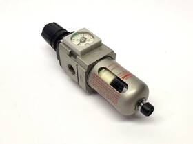 Ac20d-n02e-v1-c Smc Pneumatic Filter Regulator With Aw20k-n02e-cz 1/4 Inch