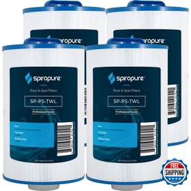 Spiropure B0b4xw4b4w Hot Tub Filter Cartridge 4-pack Compatible Replacement For Master