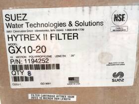 1194252-8 Suez Hytrex Ii 10 Micron Filter Cartridge 20 Inch Gx10-20 Box Of 8