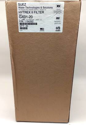 Gx01-20 Suez 1194262 Hytrex Ii Filter Cartridge 01 Micron 20 Inch Box Of