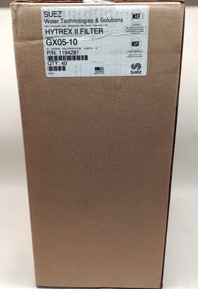 Gx05-10 Suez 1194281 Hytrex Ii 5 Micron Filter Length 10 Inch Box Of 40