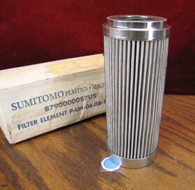P-uh-06.08-10mh Sumitomo B790000087us Hydraulic Line Filter Element 6 Inch 2-1/2 Dia