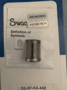 Ss-8f-k4-440 Swagelok Filter Strainer Kit