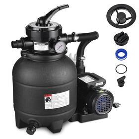 Yescom 767571333134 16 Inch Above Inground Swimming Pool Sand Filter System 5-way Multi-port