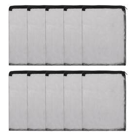 Zaplyte 680811893413 Aquarium Filter Media Bags Fine Mesh Bag With Zipper 16 Inch X12 Black 10pcs