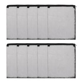 Zaplyte 680811893536 Aquarium Filter Media Bags Fine Mesh Bag With Zipper 10 Inch X8 Black 10pcs