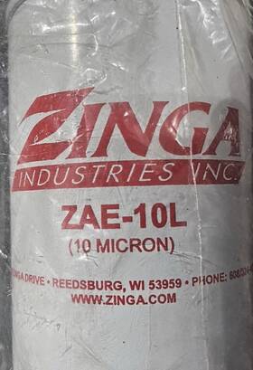 Zae-10l Zinga Spin On Filter Element