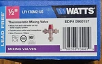 Brand New Watts 1/2 Thermostatic Mixing Valve LF1170M2-US EDP#0960157. Fixed Price $70.00.