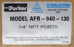 Sealed Parker Balston Model Afr 940 130 Pneumatic Compressed Air Filter Regulato. Fixed Price $275.00.