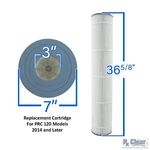 Rx Clear Cartridge For Prc 120 Above Ground Swimming Pool Filter 2014 & Later. Fixed Price $98.92.