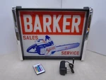 Barker Chain Saw Sales Service Led Display Light Sign Box. Fixed Price $125.00.