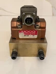 Moog A076-102 Servo Valve On Mounting Bracket. Fixed Price $199.99.