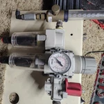 Smc Filter Regulator Assy AF20-02C AWD20-02CG VHS20-02 With Harris Argon 55-2. Fixed Price $50.00.