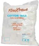 New Flowxtreme Cotton Tails Pool Filter Media 1.5 Lb Replaces 50 Sand. Fixed Price $34.99.