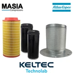 GA-75 Atlas Copco Filter Kit: 1613-9503-00, 1613-6105-00 (2), 2901-0566-22. Fixed Price $558.75.