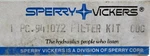 Sperry Vickers 941072 Micron Hydraulic Filter. Fixed Price $22.29.