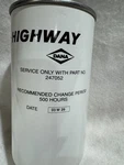 Spicer 247052 Hydraulic Filter, 243054, 75286525, P550445 8504241, New. Fixed Price $48.99.