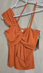 Sunny Orange Size Small Nwt Bailey 44 Asymmetrical Twist Front Tank Top. Fixed Price $22.75.