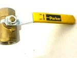Parker 1/2 Brass Ball Valve 600 Wog Industrial Full Port Lot Of New. Fixed Price $149.99.
