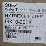 Suez 1194253 GX10-30 Hytrex Ii Depth Filter Cartridge Micron 30" (box Of 20). Fixed Price $147.50.
