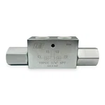 Double Pilot Operated Check Valve, 3/4 Npt, 26 Gpm 4300 Psi. Fixed Price $105.00.