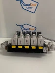 Rexroth Pneumatic Manifold Block R434001875 W/ 5X Solenoid Valves R434001870. Fixed Price $362.01.