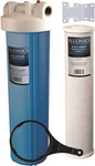 Bluonics Big Blue Whole House Water Filter W/ Carbon Cartridge & Housing. Fixed Price $109.00.