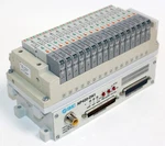 Smc NP420-DN1 16-PORT Pneumatic Manifold Controller + SV1A00-5FZ-X15 Valve (X16. Fixed Price $2920.00.