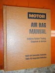 1985-1993 Motor Air Bag Manual System Testing Diagnosis Service Domestic Imports. Fixed Price $13.94.